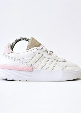 Брендові оригінальні білі шкіряні кросівки adidas 24-24.5 см