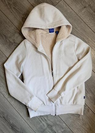 Толстовка жіноча adidas шерпа біла xs