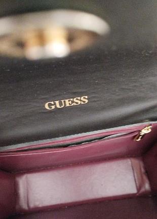 Жіноча сумка guess чорна стьобана 5