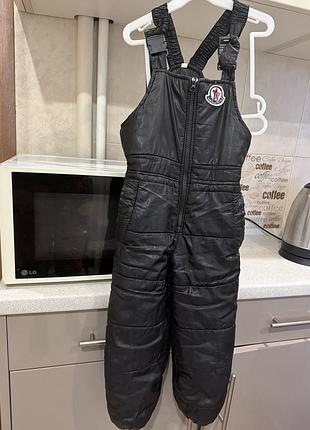Зимовий комбінезон для хлопчиків moncler чорний