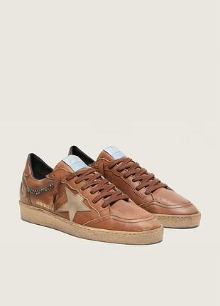 Кеди чоловічі golden goose коричневі