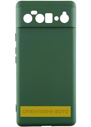 Чехол tpu getman liquid silk full camera для google pixel 10 pro зеленый / dark green