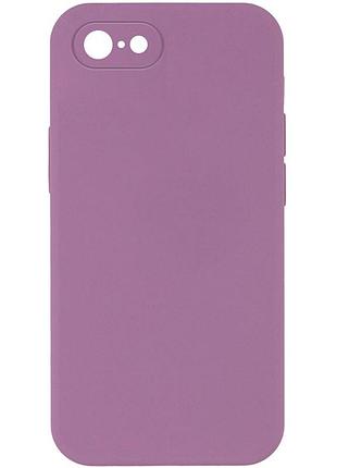 Чехол silk square full camera protective (aa) no logo для apple iphone 6/6s (4.7") лиловый / lilac pride