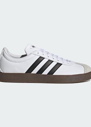 Зручні повсякденні жіночі кросівки adidas vl court base id3714 36 2/3, білий/чорний