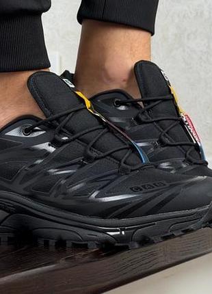 Salomon xt-6 чорні чоловічі кросівки саломон зима осінь термо