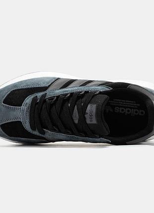 Мужские кроссовки adidas retropy e5 grey black 3