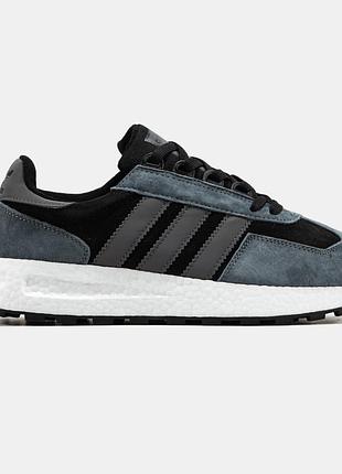 Мужские кроссовки adidas retropy e5 grey black 4