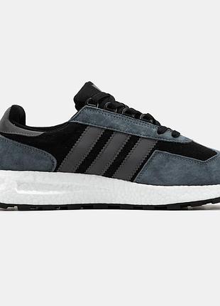 Мужские кроссовки adidas retropy e5 grey black 5