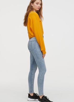 Джинси super skinny high h&m