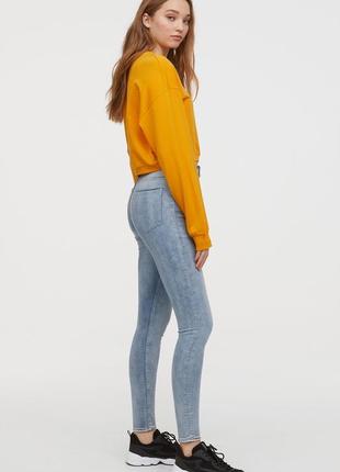 Джинси super skinny high h&m