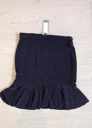 Міні спідниця з люрексом, boohoo, uk10 2