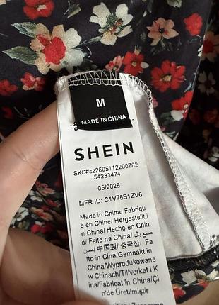 Сукня міді в квітковий принт shein m 4