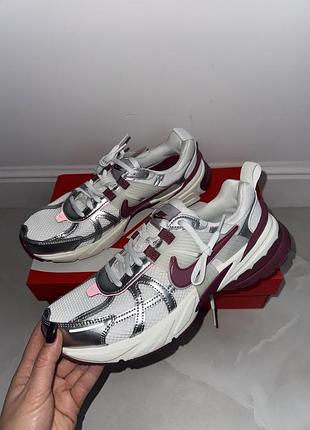 Кросівки жіночі nike білі, бордові, сріблясті, розмір 40.5 (26 см)