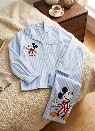 Піжама жіноча disney в смужку з міккі маусом