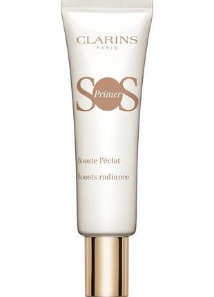 База під макіяж clarins sos primer white/00 universal light, 30 мл