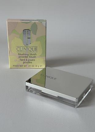 Уцінка❗️clinique - blushing blush powder blush - пудрові рум’яна, 101 aglow
