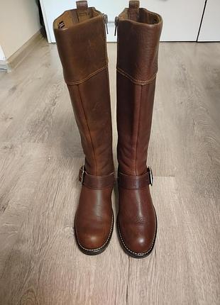Чоботи жіночі clarks коричневі