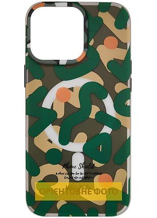 Tpu чехол pastel chaos with magnetic fit для apple iphone 17 air (6.5") green