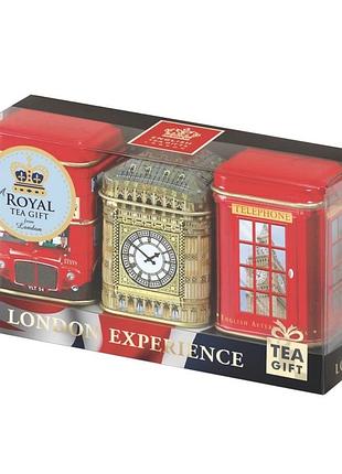 Набір чорного чаю ahmad tea london experience caddies 3 х 25 г