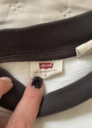 Светр levi’s в полоску сіро-білий 4