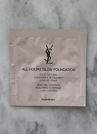 Тональний крем yves saint laurent all hours glow foundation пробник