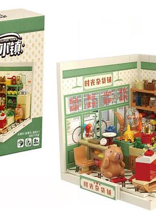 Конструктор fk015 "продуктовая крамничка капибар" серии "mini super town" в коробке р.8x24x27см jaki