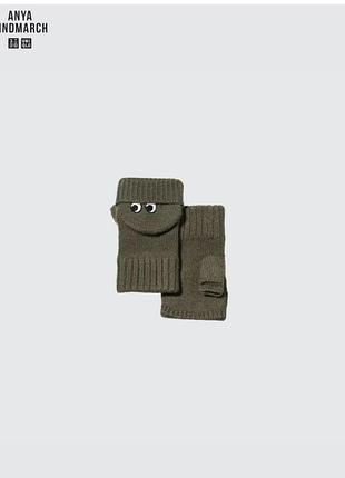 Мітенки uniqlo heattech knit mittens