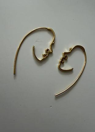 Сережки контур обличчя
