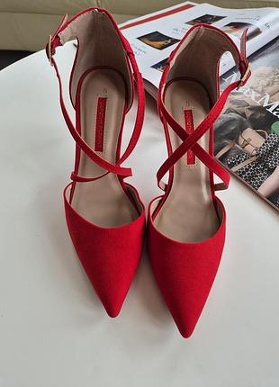 Туфлі жіночі червоні dorothy perkins, розмір 38