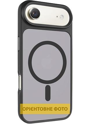 Tpu+pc чехол metal buttons with magnetic fit для apple iphone 17 air (6.5") черный / black