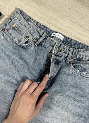 Джинсы zara с дырками 2