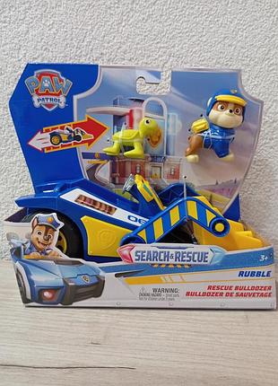 Игровой набор щенячий патруль кремез и бульдозер paw patrol search &amp; rescue rubble, spin master