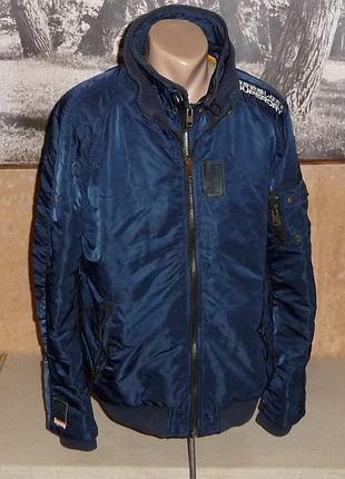 Утеплена куртка-бомбер "superdry" р-xl