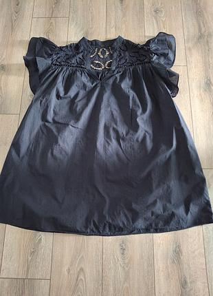 Котоновое с прошвой платье 👗 туника 6
