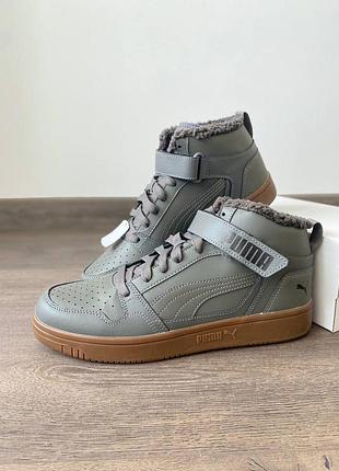Черевики шкіряні утеплені оригінал puma рр.44.5