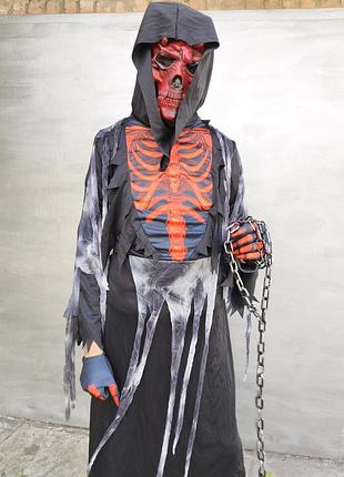 Карнавальный костюм хеллоуин скелет жнец spooktacular creations