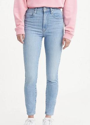 Джинси жіночі levi’s mile high super skinny блакитні s