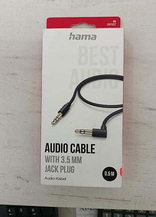 Audio cable with 3.5 mm jack plug длина 0,5 м