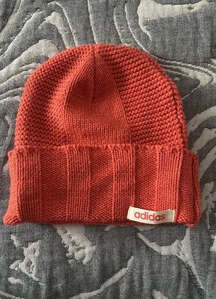 Шапка універсальна adidas коралова