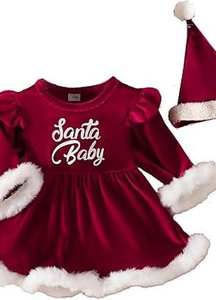 Неймовірний новорічний комплект «santa baby» для маленької принцеси! 🎄✨