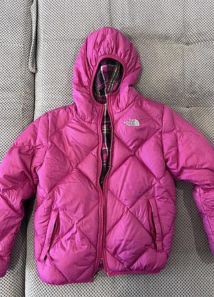 Куртка для дівчинки the north face рожева 8-9 років