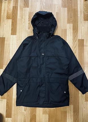 Куртка  парка мужская helly hansen удлиненная черная