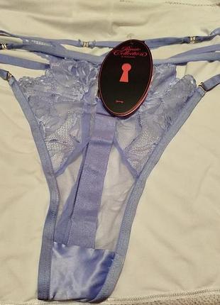 Трусики жіночі hunkemöller private collection мереживні, бузкові, 2xl