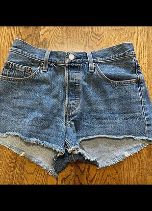 Шорти жіночі levi’s джинсові сині