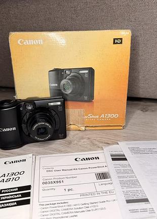 Цифровой фотоаппарат canon powershot a1300