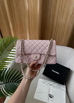 Сумка classic 2.55 medium double flap in pink 3