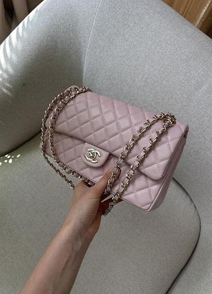 Сумка classic 2.55 medium double flap in pink 4