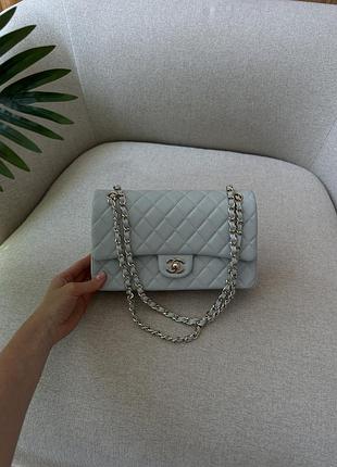 Сумка classic 2.55 medium double flap in grey 2