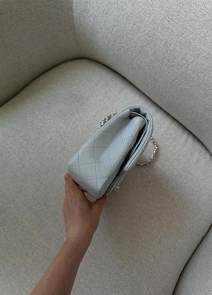Сумка classic 2.55 medium double flap in grey 5
