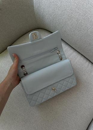 Сумка classic 2.55 medium double flap in grey 9